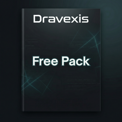 Dravexis free pack on a dark background