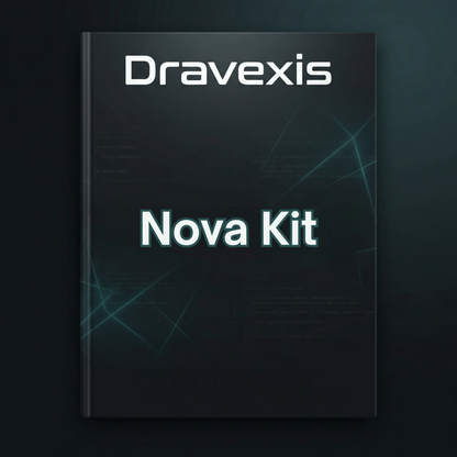 Dravexis Nova Kit packaging on a dark background