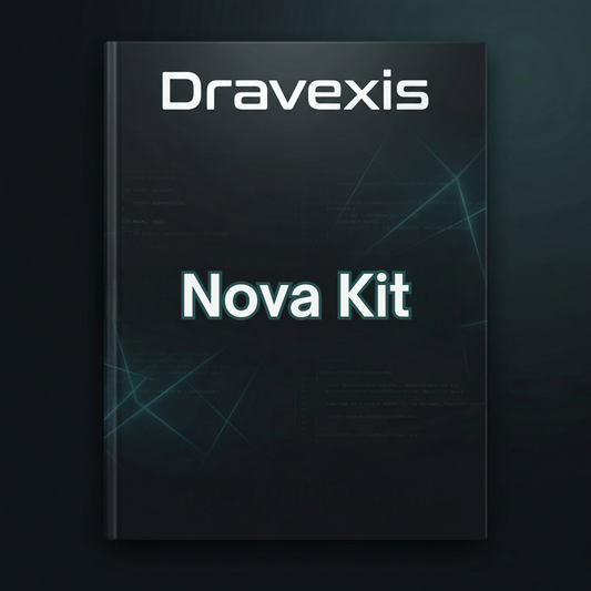 Dravexis Nova Kit packaging on a dark background