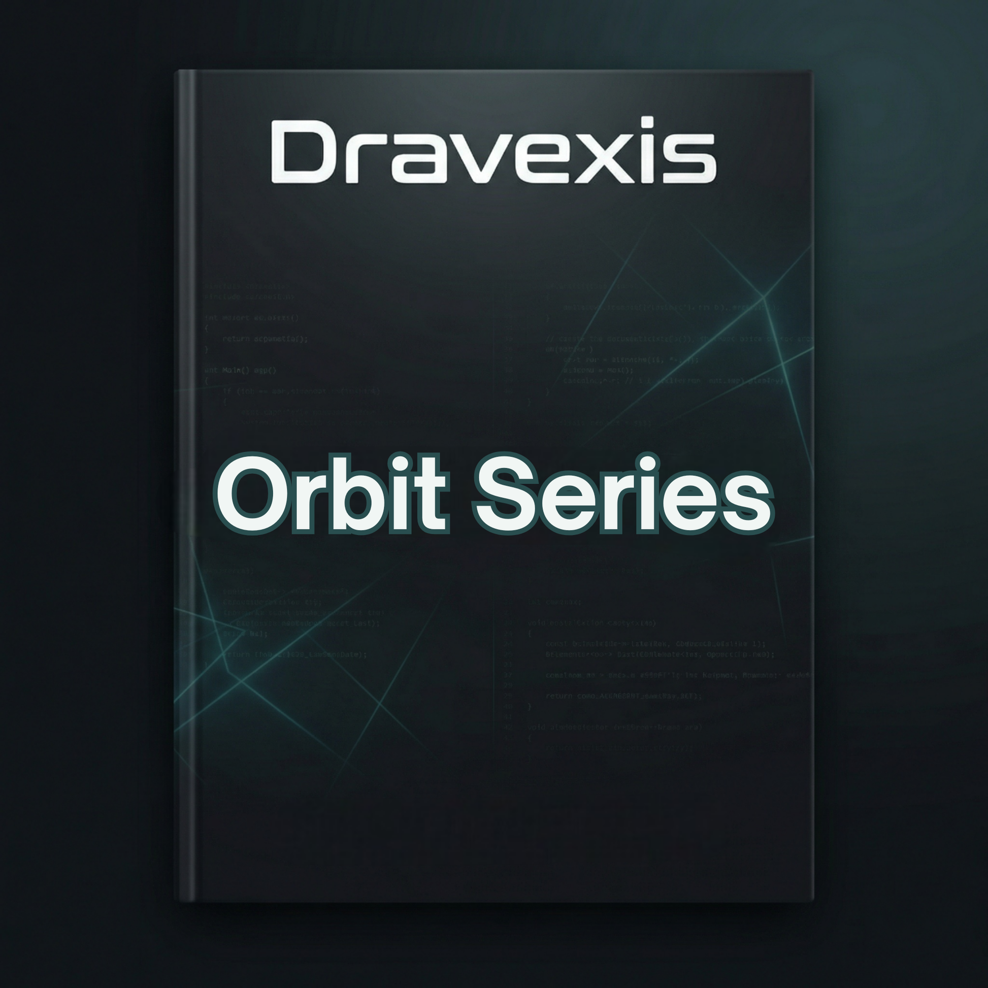 Book or cover with 'Dravexis Orbit Series' text on a dark background